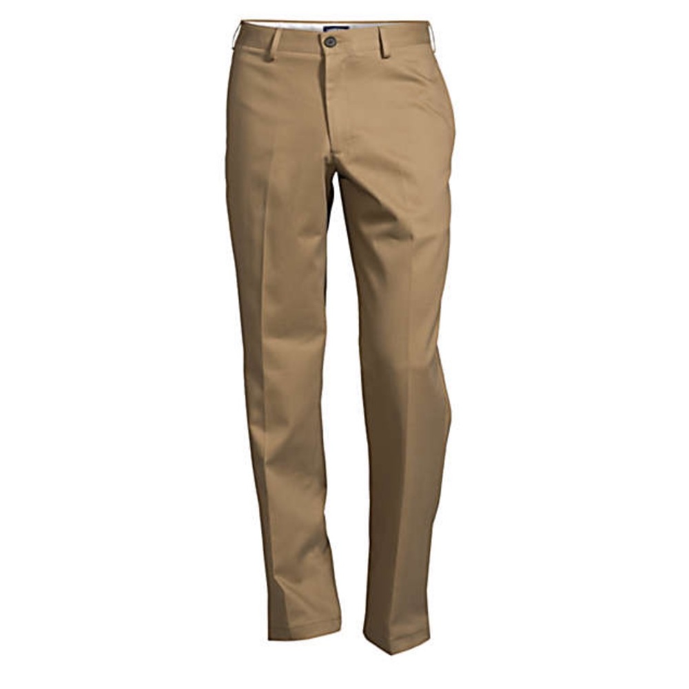 Men's Traditional Fit No Iron Chino Pants Khaki